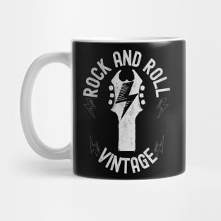 Vintage Rock and Roll Guitar Mug